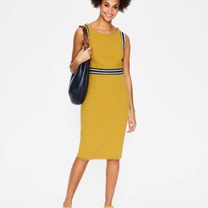 Boden Zada Ottoman Dress Yellow Mustard 16R New with Tags
